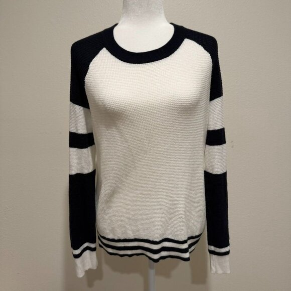 Faherty Throwback Waffle Knit Crewneck Sweater Size Small - Picture 3 of 5